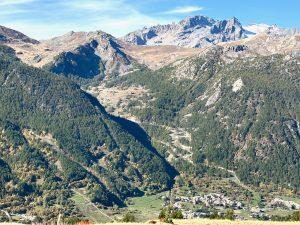 The ski slopes of Chantemerle Serre Chevalier. Les Hautes Alpes, Provence, France