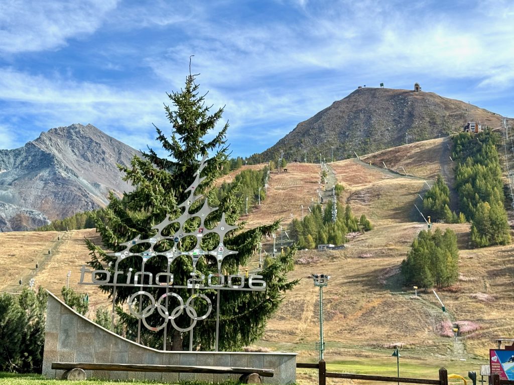 Ski slopes of Sestrières, Western Italian Alps, Italian ski resort,Italy