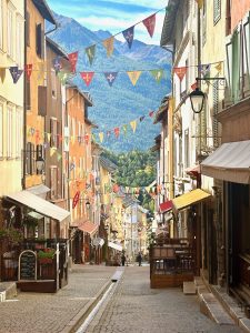 Streets of old city Vauban, Briançon, Serre Chevalier, Les Hautes-Alpes, Provence, France
