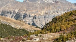 Valley of the Clarée at Col du Granon, site of WWII operations,les Hautes-Alpes, Serre Chevalier, Provence, France