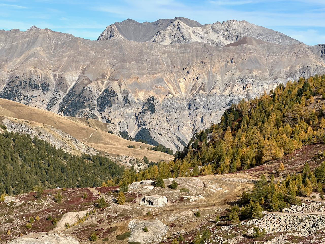 Valley of the Clarée at Col du Granon, site of WWII operations,les Hautes-Alpes, Serre Chevalier, Provence, France