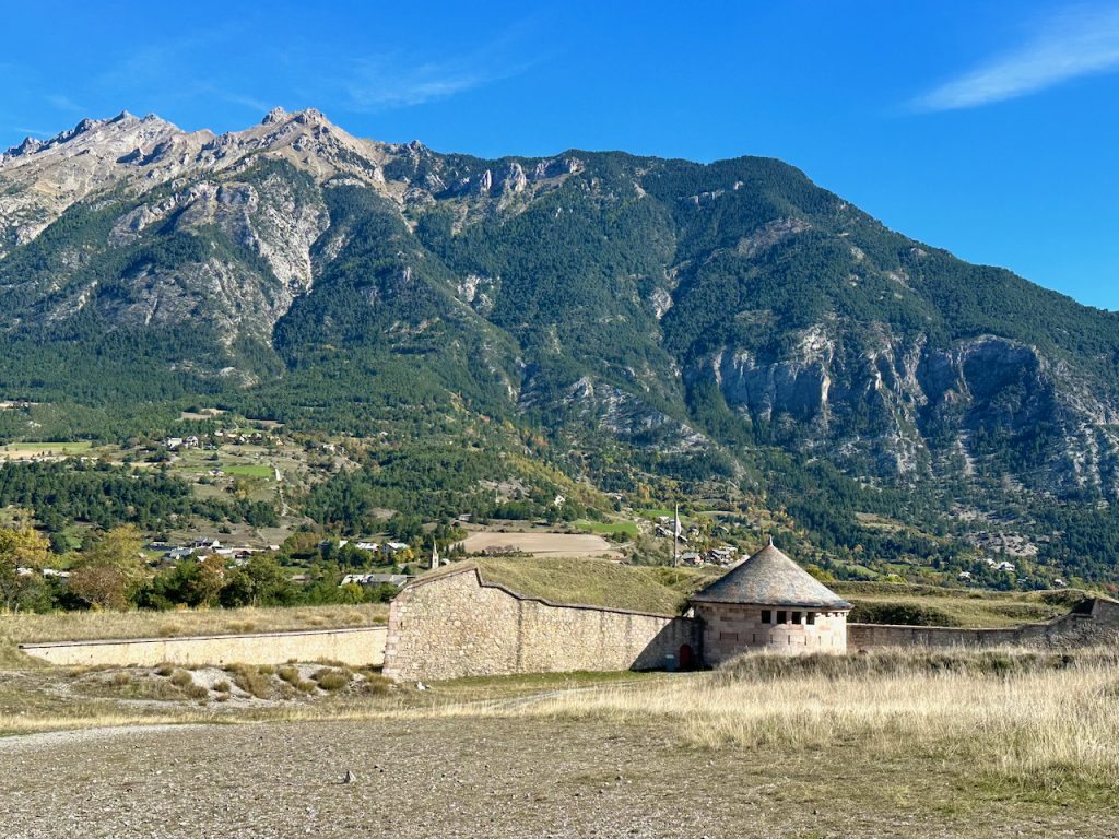 View of Mountains by Fortifications of Mt Dauphin, les Hautes-Alpes, Provence, France
