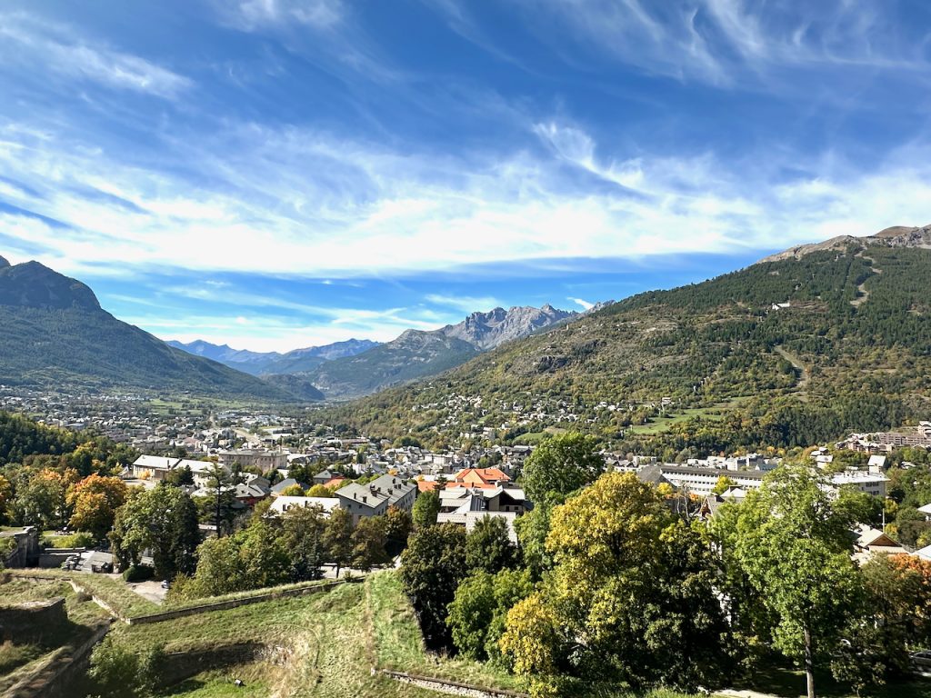 Views from fortifications at old city Vauban, Briançon, Les Hautes-Alpes, Provence, France
