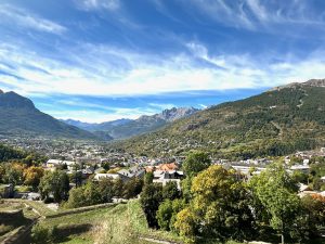 Views from fortifications at old city Vauban, Briançon, Les Hautes-Alpes, Provence, France