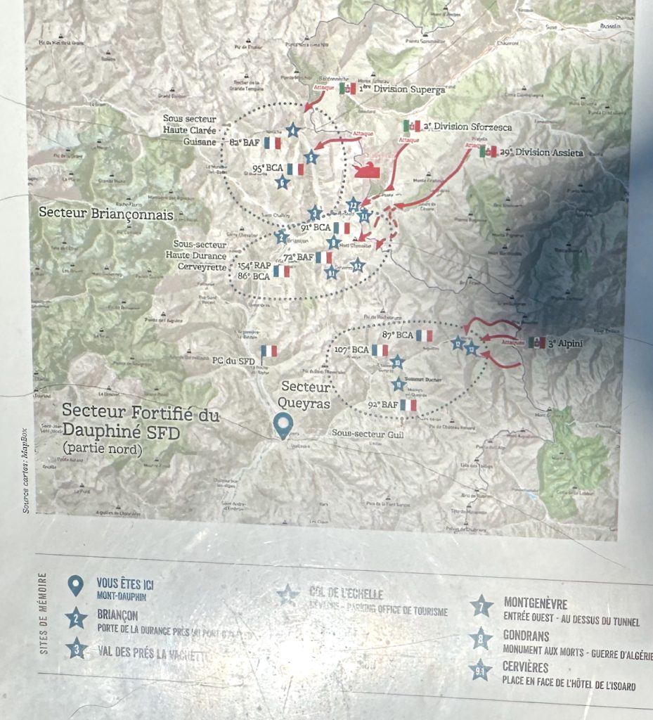 WWII attack on Mt Dauphin, les Hautes-Alpes, Provence, France