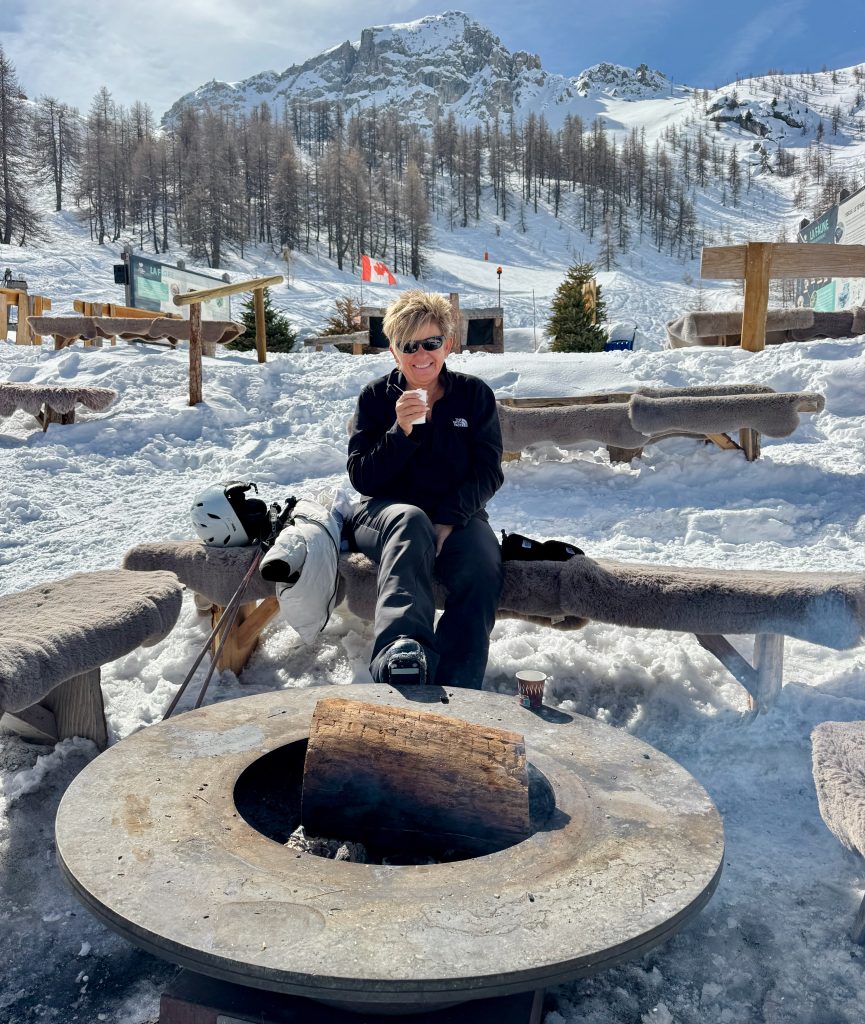Coffee Bar on the slopes at Serre Chevalier, French Alps