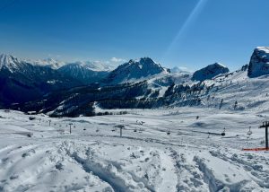 Views from top of Alps at Serre Chevalier