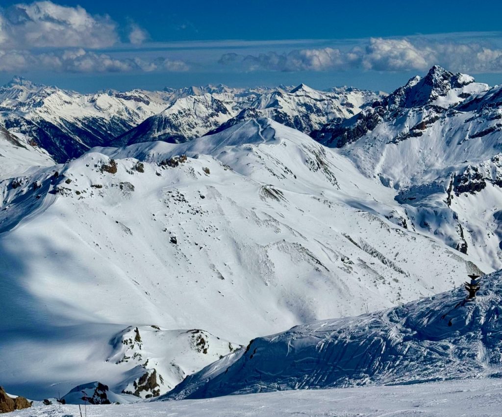 Views of the French Alps at Serre. Chevalier, France