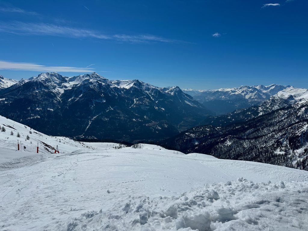 Views towards Briançon, Serre Chevalier, French Alps