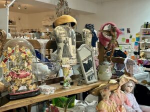 In an Antique shop in Rochefort-en-Terre, Southern Brittany, France