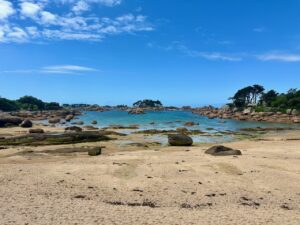 Beach at Ploumanach, Brittany, France