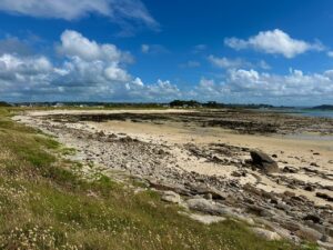 Beach near Ploumanach, Northern Brittany, France