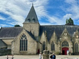 Church in Rochefort-en-Terre, Southern Brittany, France