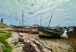 Disused boats at Camaret-sur-Mer, Brittany, France