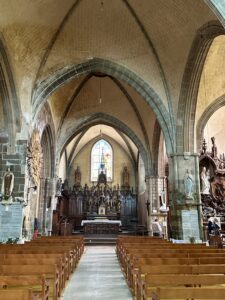 Inside Church in Saint Suliac, Brittany, France