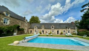 Pool at Manoir du Vau d’Arz, Malansac, Southern Brittany, France