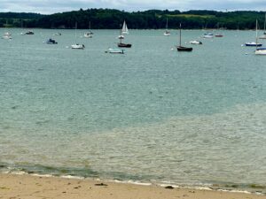 Quay side in Saint Suliac, Brittany, France
