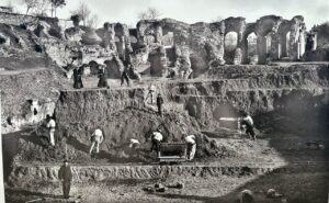 1906 excavations of Arènes de Saintes, Charente-Maritime, Western France