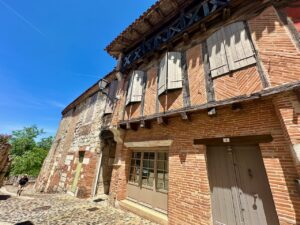 Architecture in Auvillar, Tarn-et-Garonne, France