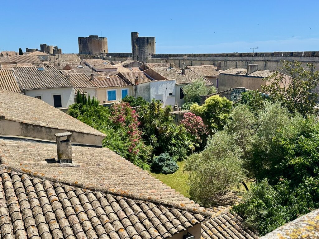 French medieval walled city of Aigues Mortes, Gard, Languedoc Roussillon, France