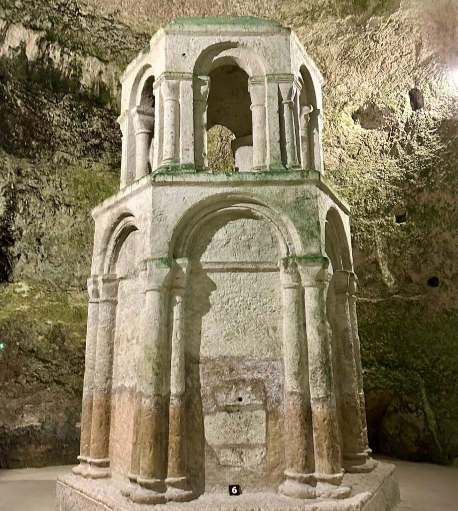 In Monolithic Church of Saint-Jean, Charente, Western France
