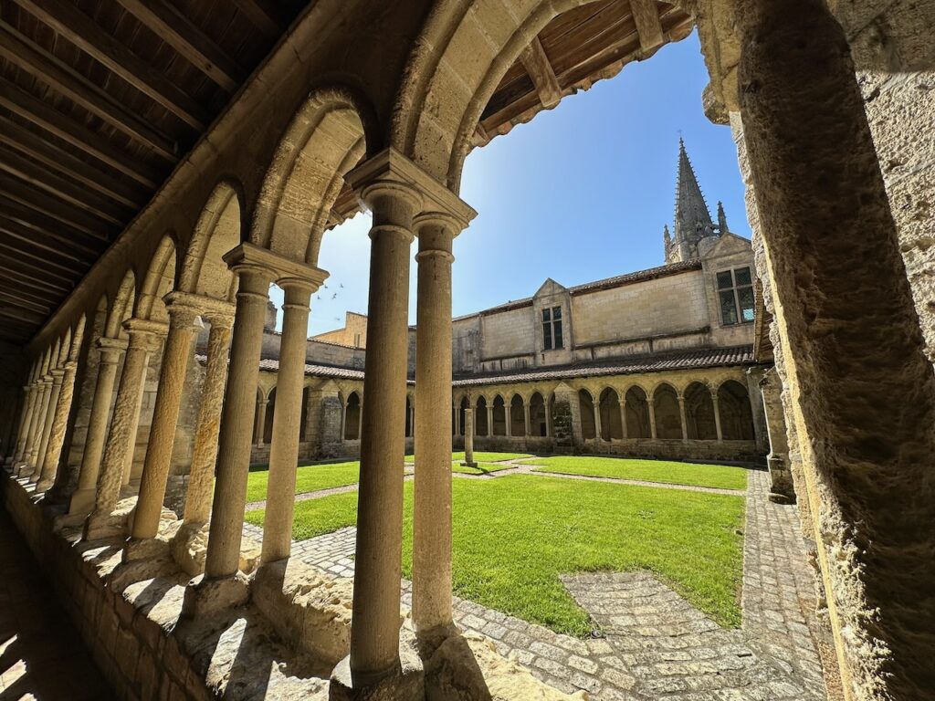 In the cloisters of Church of Saint-Émilion,Coteaux of Dordogne, Western France