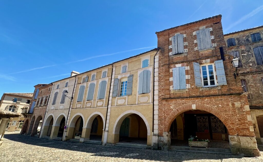 Architecture in Auvillar, Tarn-et-Garonne, France