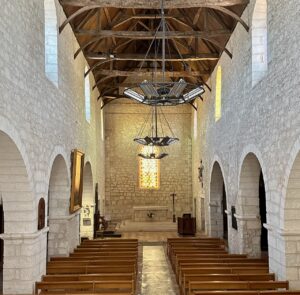 Inside Church of Saint-Jacques, Aubeterre-sur-Dronne, Charente, Western France