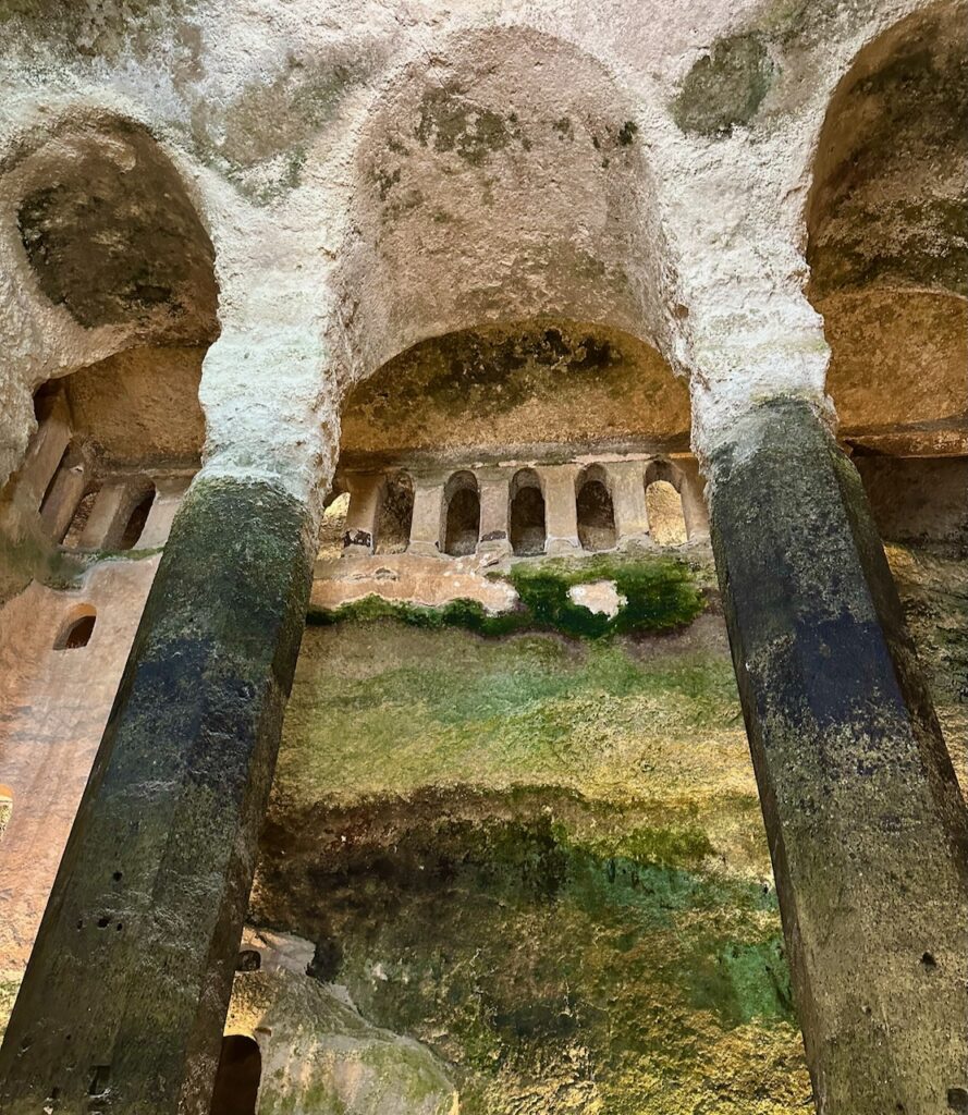 Inside Monolithic Church of Saint-Jean, Aubeterre sur Dronne,Charente, Western France