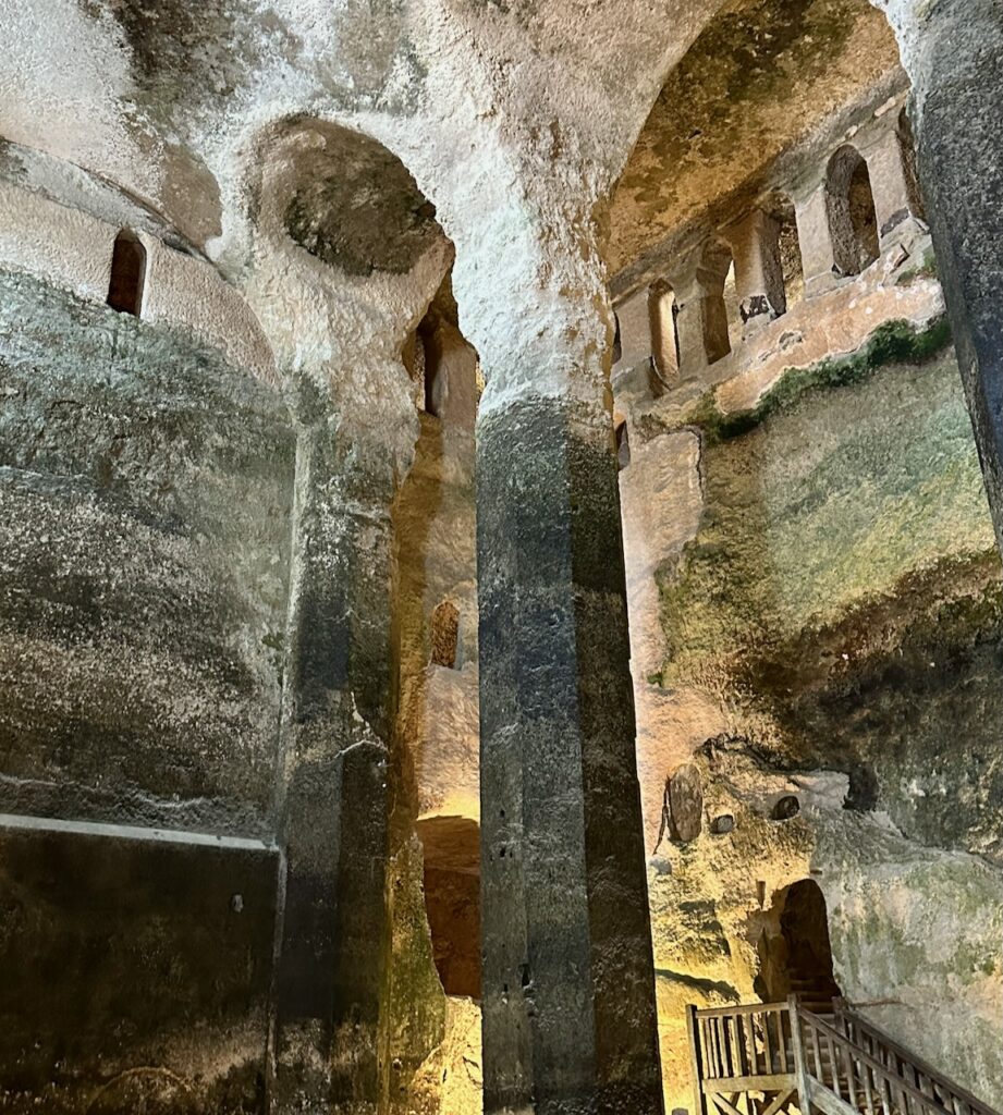 Inside The Church of Saint-Jean in Aubeterre sur Dronne, Charente, Western France