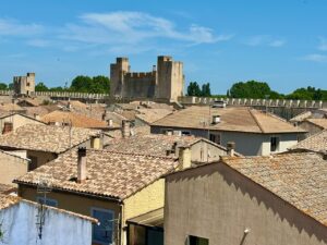 On the Ramparts of the walled city of Aigues Mortes, Gard, Languedoc Roussillon, France