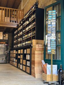 Wine shop in Saint-Émilion,Coteaux of Dordogne, Western France